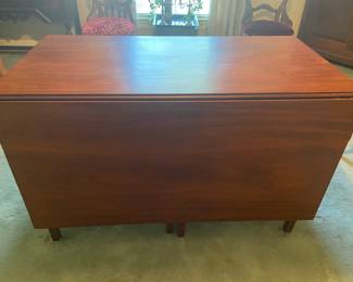 24” x 48” dining table with the leaves down