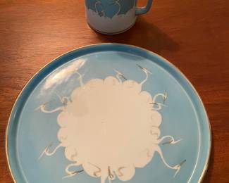 Antique hand painted Nippon 1891-1921 pate and pitcher, sold separately