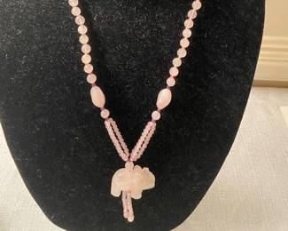 Pink and Rose Quartz necklace