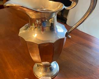 .925 Sterling from Mexico, Viquerae, water pitcher, 11 1/2” tall