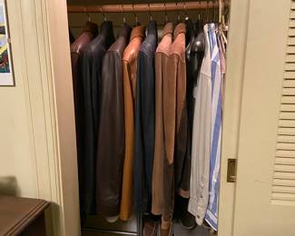 Men’s leather and suede coats