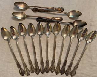 Wm. Roger’s Oneida LTD set of 15 iced tea spoons, silver plate
