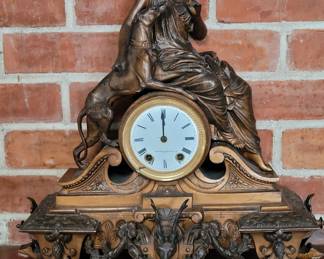19th century Baroque style mantle clock