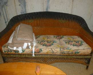 Vintage wicker sofa