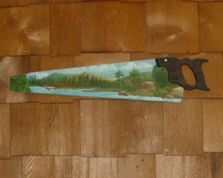 Painted saw