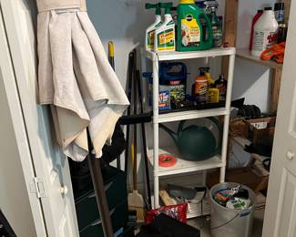 Misc garage, patio umbrella