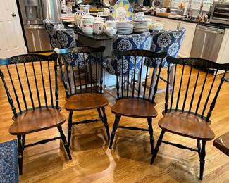 Set of 4 Hitchcock chairs