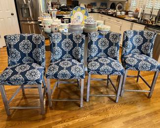 Set of 4 counter height chairs