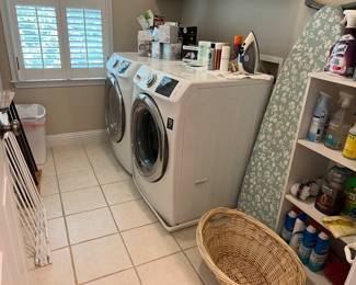 Samsung washer and dryer, laundry items
