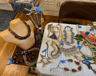 Costume jewelry, some Julie Vos