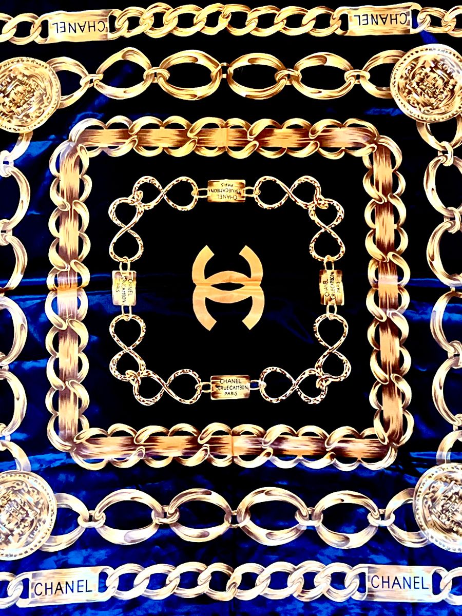 Chanel silk scarf