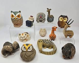 31 HandcraftedUruguayAnimalFigurinesLikelyArtesanaRinconada