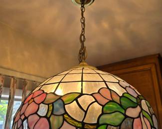 24 1TiffanyStyleStainedGlassFloralPendantLightChandelier