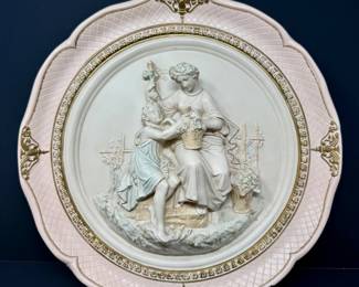12 AlexanderBackerWallPlaque3DVictorianMotherChild