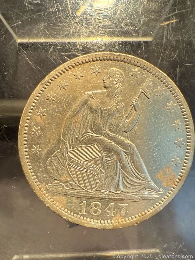1847 O Seated Liberty 50c