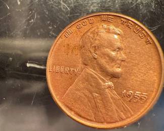 1955 Double Die Obverse Gem BU Red