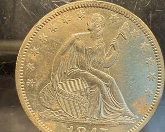 1847 O Seated Liberty 50c