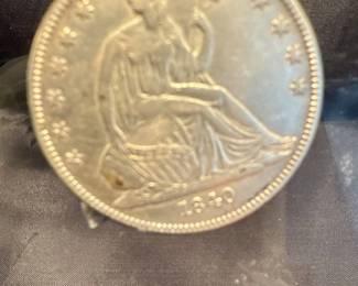 1840 O Seated Liberty 50c