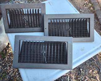 Above door wall vents for temperature control in unvented rooms