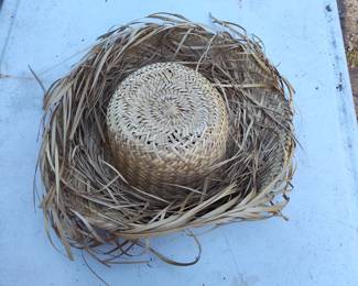 1950s Straw hat made in Mexico