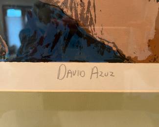 Professionally Matted and Framed Print Numbered and Signed (Depicting Artist Signature)