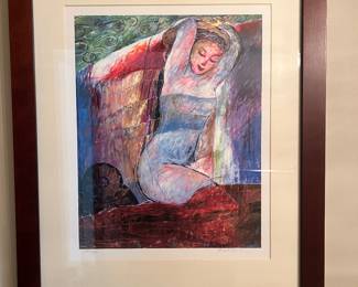 Professionally Matted and Framed Print Numbered and Signed by Artist
