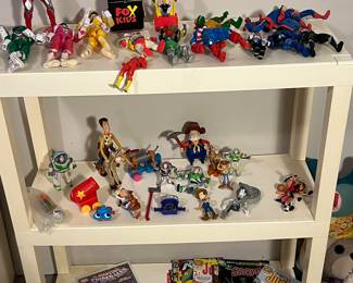 Vintage Toys and Figurines (Power Rangers, Toy Story, Marvel, and DC) SOME Retro Comicbooks