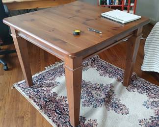 Table two (from Pottery Barn) is 38x38x30, also $60.
