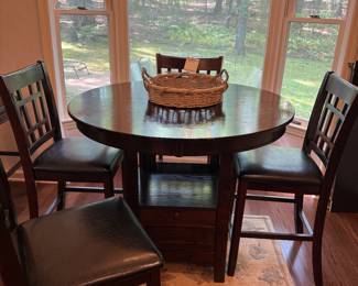 Another view of Pub Height Dining Table