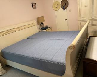 Split King Adjustable Sleigh Bed