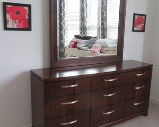 Dresser with mirror