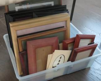 Picture frames, small framed prints
