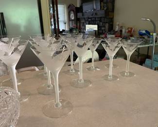 vintage art Nuovo wine glasses