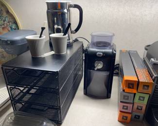 coffee items, a set w/coffee
