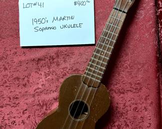 1950’s Martin Saprano Ukulele $400
Available for purchase before sale date. Call Bill Anderson 615-585-9301