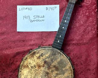 1913 Stella Banjo $190
Available for purchase before sale date. Call Bill Anderson 615-585-9301