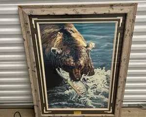 Outdoor Wildlife “Rite of Survival” by RG Finney Print Professionally Framed Wall Art