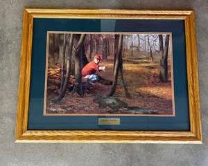 Vintage Framed “Right Place, Wrong Time” by Hayden Lambson Signed and Numbered by Artist