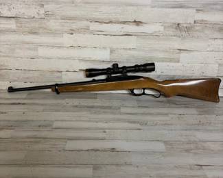 Vintage Ruger Model Ninety-Six Lever Action Rifle .17 HMR With Professional Scope