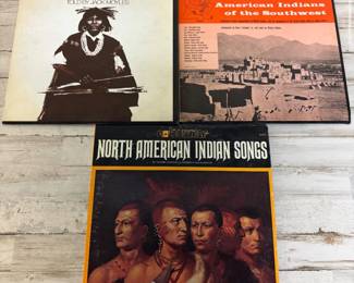 Vintage American Indian Songs and Hopi Tales Records Lot Dates From 1951-1971
