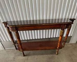 Beautiful Wood Ornate Sofa Table Old World Style