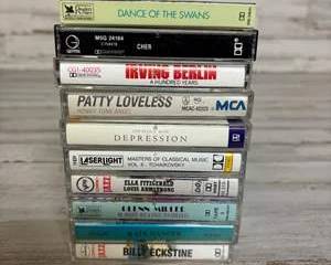 Lot of Vintage Music Cassette Tapes Various Artists