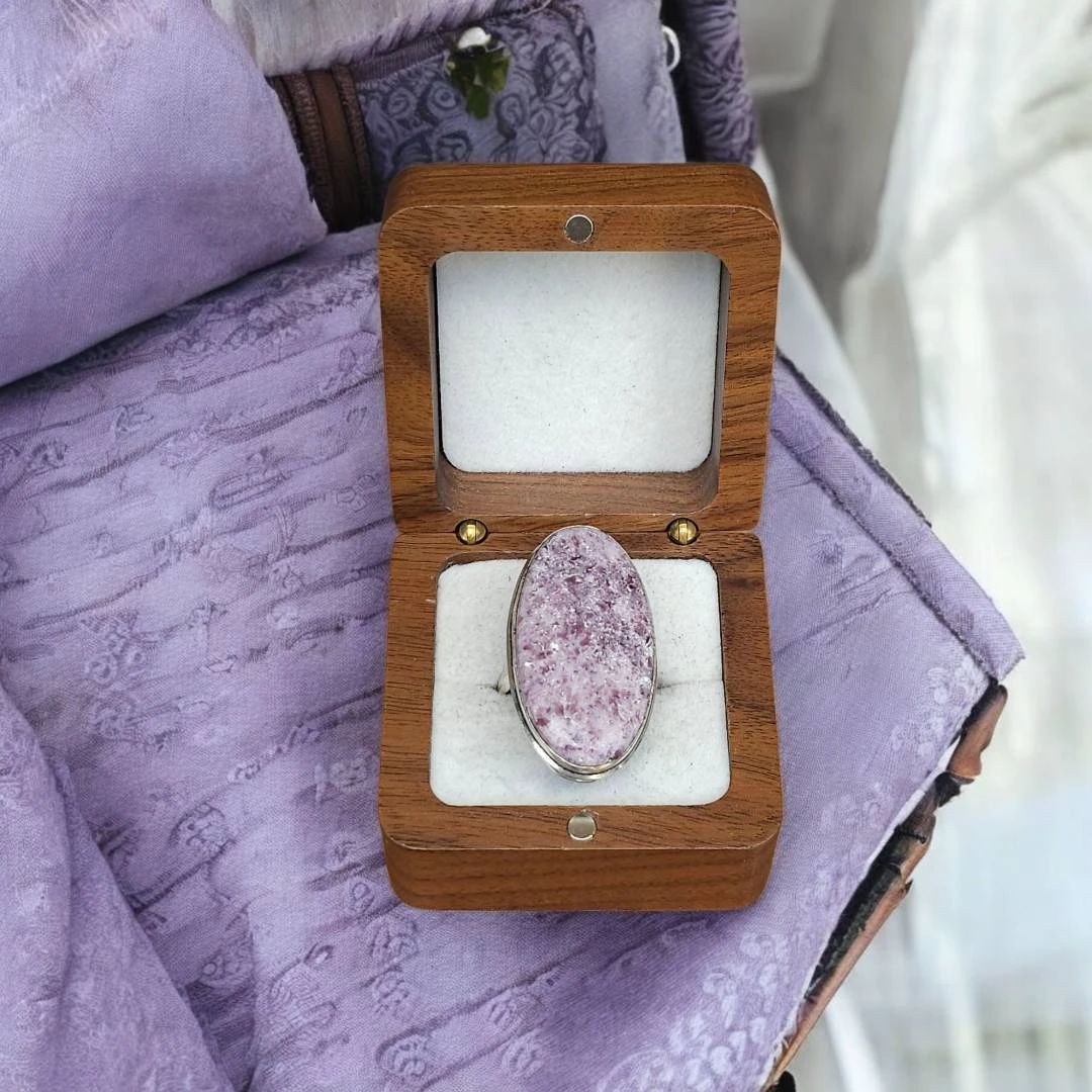 Lepidolite Ring Tested