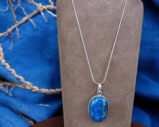 Blue Botswana Necklace Tested