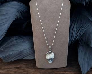 Zebra Calcite Necklace Tested