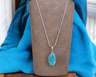 Blue Apatite Necklace Tested