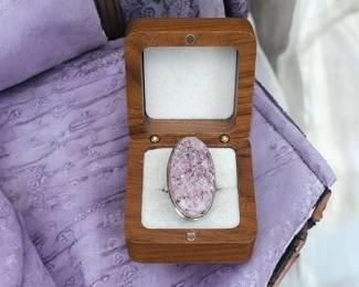 Lepidolite Ring Tested