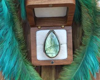 Fiery Labradorite Ring Tested See Video