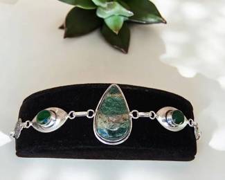 Green Adventurine Green Onyx Bracelet Tested