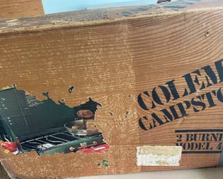 Vintage Coleman 2 burner stove in original box